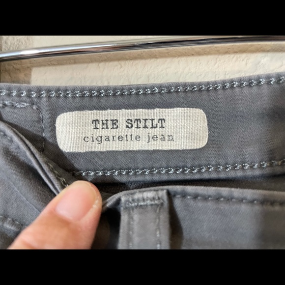 AG Adriano Goldschmied USA Women's gray The Stilt Cigarette stretch Jeans SZ 26 - Picture 5 of 7